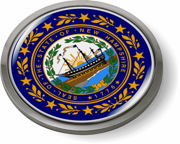New Hampshire - State Flag Emblem